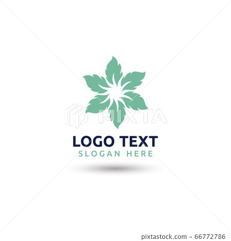 leaf logo ecology nature element vector image 66772786