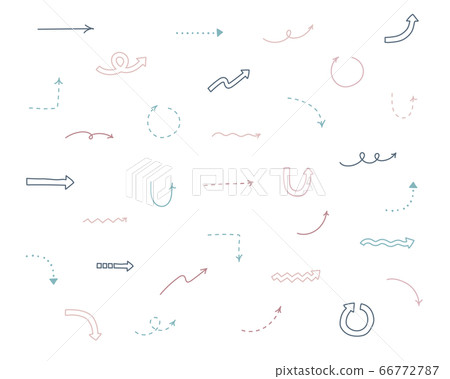 手寫箭頭插圖集/簡單/可愛/時尚 66772787