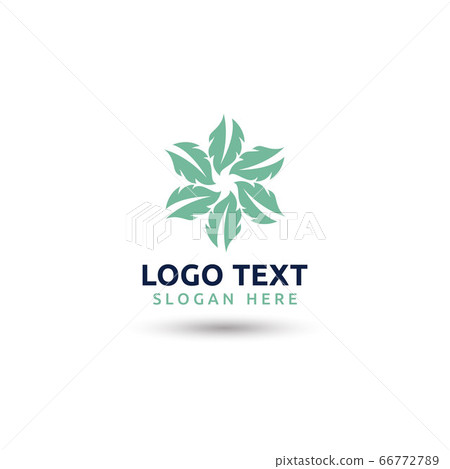 leaf logo ecology nature element vector image 66772789