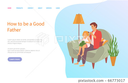 Father Combing Hair Daughter, Parenthood Vector Father Combing Hair Daughter, Parenthood Vector 66773017