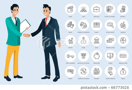 Money Links or Buttons, Payment and Cash Vector 66773028