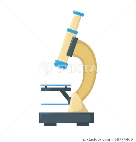 Microscope icon isolated on white, cartoon vector Microscope icon isolated on white, cartoon vector 66774469