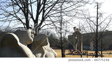 At the sculpture park in Olympic Park At the sculpture park in Olympic Park 66775248
