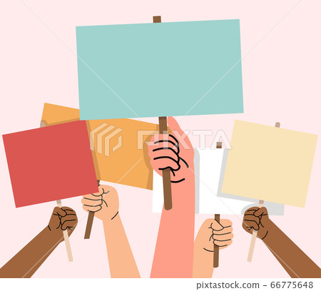 hands holding empty board isolated background hands holding empty board isolated background 66775648
