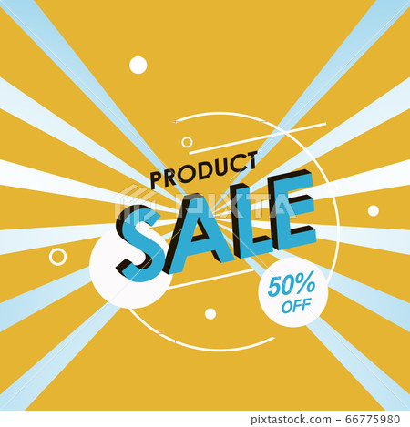vector illustration.blue inscription sale on a yellow background.fifty percent discounts vector illustration.blue inscription sale on a yellow background.fifty percent discounts 66775980