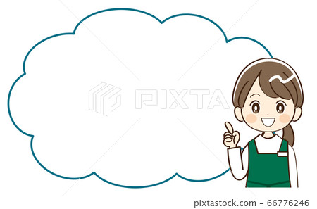 女人，店員，講話泡泡 66776246