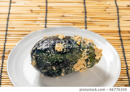 Boiled eggplant in rice. Background, blinds. Boiled eggplant in rice. Background, blinds. 66776309