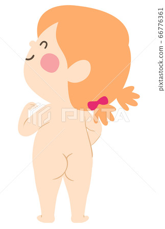 nude toddler girl Kid Girl Toddler Naked Back View Illustration - Stock Illustration  [66776361] - PIXTA