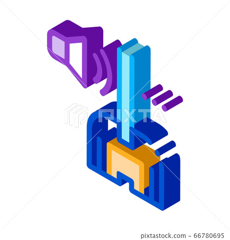 soundproof window glass isometric icon vector illustration 66780695