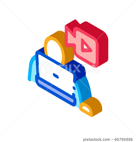 video operator isometric icon vector illustration video operator isometric icon vector illustration 66780886