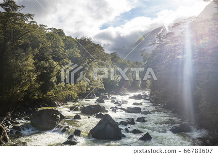 New Zealand river 66781607