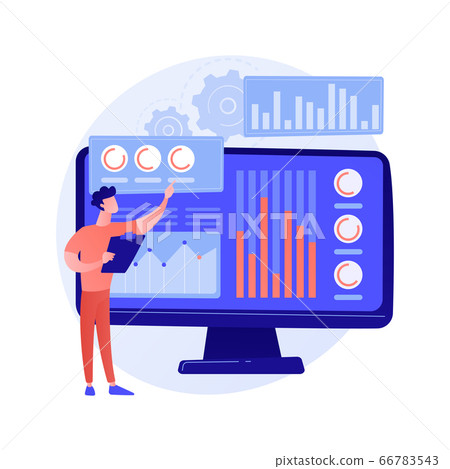 Statistical data vector concept metaphor. - Stock Illustration ...