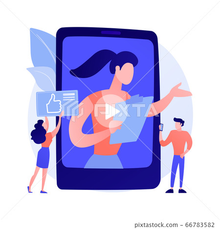 Vlogging online vector concept metaphor Vlogging online vector concept metaphor 66783582
