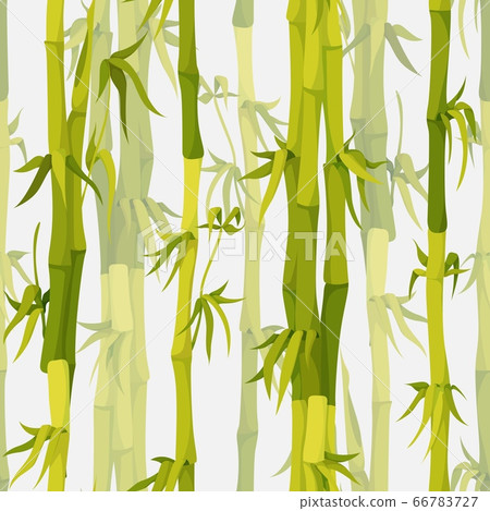 Vector background with green bamboo stems seamless pattern Vector background with green bamboo stems seamless pattern 66783727