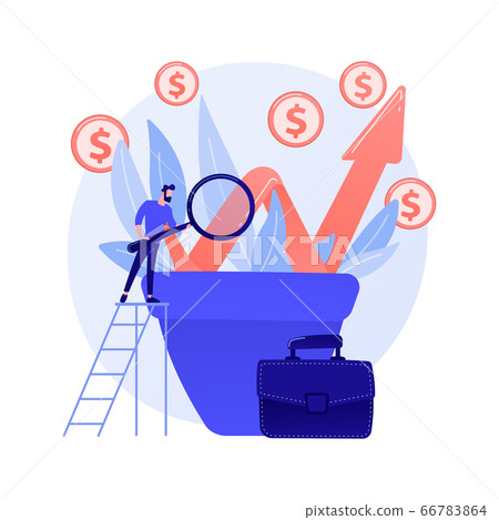 Business growth vector concept metaphor 66783864