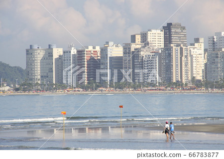 Summer Santos Coast Brazil Summer Santos Coast Brazil 66783877