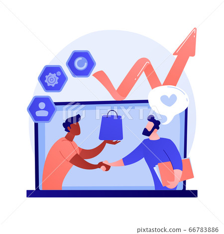 Customer relationship management vector concept metaphor 66783886