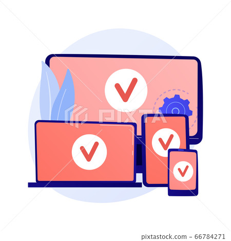 Cross platform devices vector concept metaphor Cross platform devices vector concept metaphor 66784271