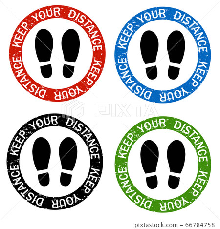 Social Distancing Keep Distance In Public Society People Set White Background 66784758