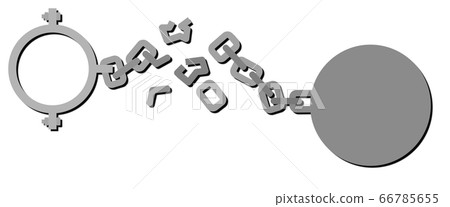 Destroyed shackles - Stock Illustration [66785655] - PIXTA