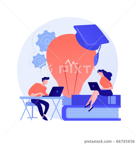 Interesting chemistry facts online searching vector concept metaphor. 66785656