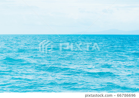 Bright Blue ocean with smooth wave background. Bright Blue ocean with smooth wave background. 66786696