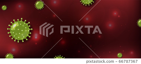 Stop Coronavirus Banner With Red Background Stop Coronavirus Banner With Red Background 66787367