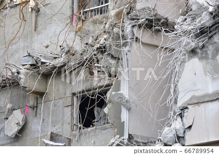 Building demolition work Building demolition work 66789954