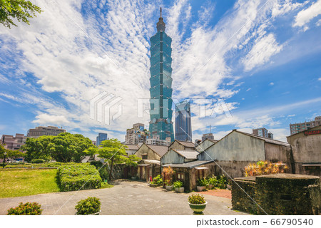 scenery of xinyi district in taipei city, taiwan 66790540