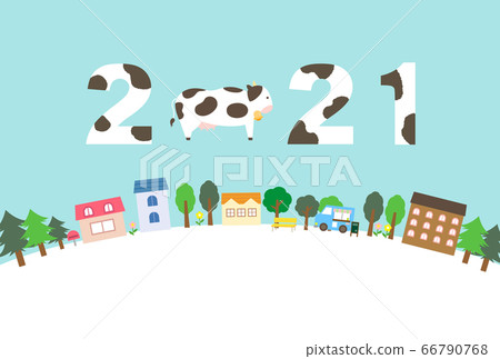 2021靈和3年新年賀卡材料 66790768