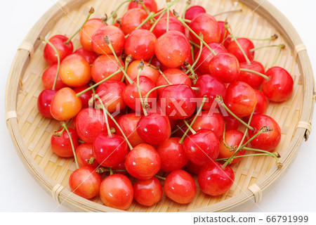 Cherry on a white background b-3 66791999