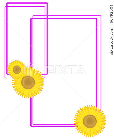 Vertical sunflower frame (purple) 66792004