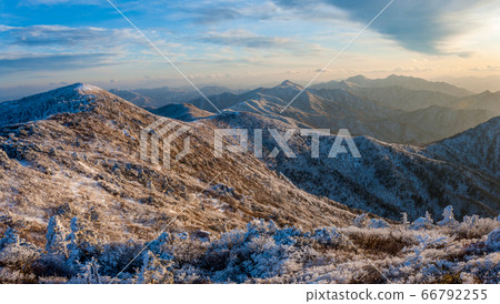 Deogyusan雪景... Jungbong的Baekambong和Namdeok遺產 Deogyusan雪景... Jungbong的Baekambong和Namdeok遺產 66792255