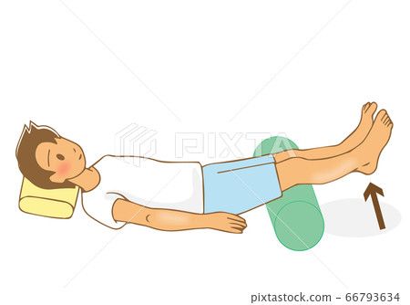 Knee extension using a pole - Stock Illustration [66793634] - PIXTA