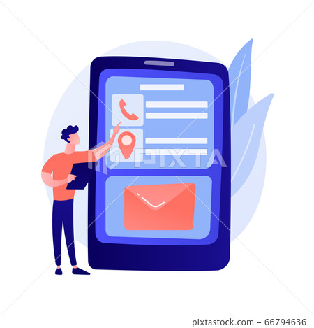 Mobile messaging vector concept metaphor Mobile messaging vector concept metaphor 66794636