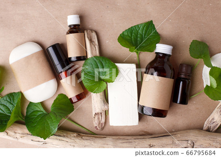Zero waste natural cosmetics products on craft 66795684