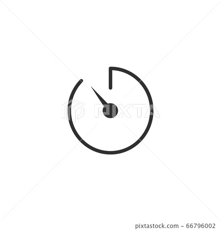 Timer vector icon. Stock vector illustration isolated on white background 66796002