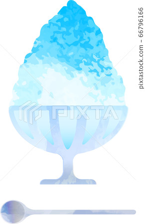 刨冰圖-刨冰-藍色夏威夷 刨冰圖-刨冰-藍色夏威夷 66796166