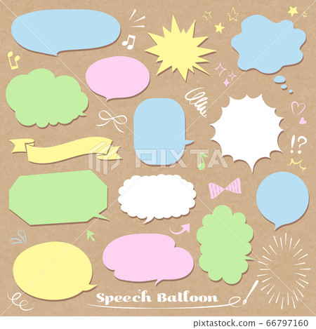 粘滯便箋樣式語音泡沫集 粘滯便箋樣式語音泡沫集 66797160