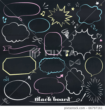 講話泡泡套寫在黑板上 66797161
