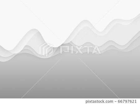 Paper Cut-Wave-Layered Style-White Paper Cut-Wave-Layered Style-White 66797621