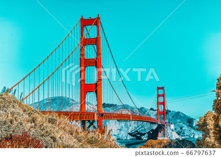 Panorama of the Gold Gate Bridge and the other Panorama of the Gold Gate Bridge and the other 66797637