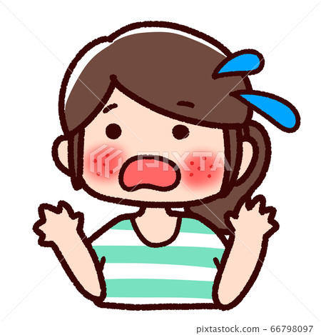 A woman who is rushed to rough skin A woman who is rushed to rough skin 66798097