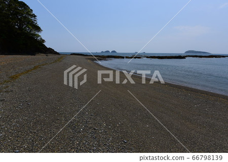 德島地區的讚岐町的Sunamihama海岸 德島地區的讚岐町的Sunamihama海岸 66798139