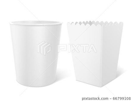 Download Blank Bucket For Popcorn Hen Wings Or Legs Mockup Stock Illustration 66799108 Pixta PSD Mockup Templates