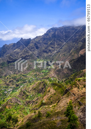 Paul Valley landscape in Santo Antao island, Cape Paul Valley landscape in Santo Antao island, Cape 66799513