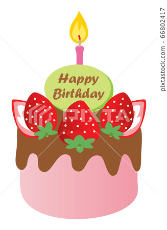 Strawberry and chocolate birthday cake Strawberry and chocolate birthday cake 66802417