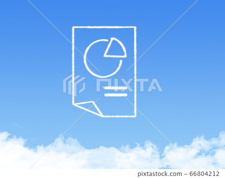 Notepad paper document cloud shape Notepad paper document cloud shape 66804212
