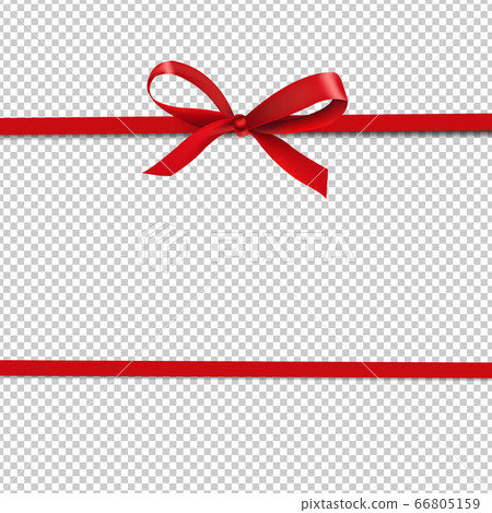 Red Ribbon Isolated Transparent Background 66805159