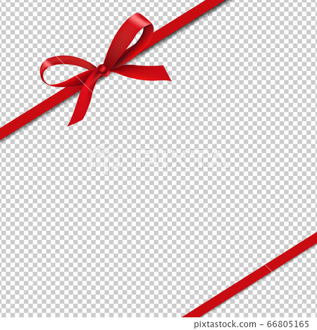 Red Silk Ribbons Isolated Transparent Background - Stock Illustration ...